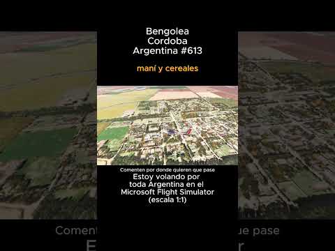 Bengolea, Cordoba desde el Microsoft Flight Simulator #bengolea #cordoba #msfs #joaha45 #argentina