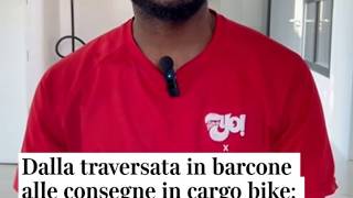 Dalla traversata in barcone alle consegna in cargo bike: le storia di Louis e Muslim