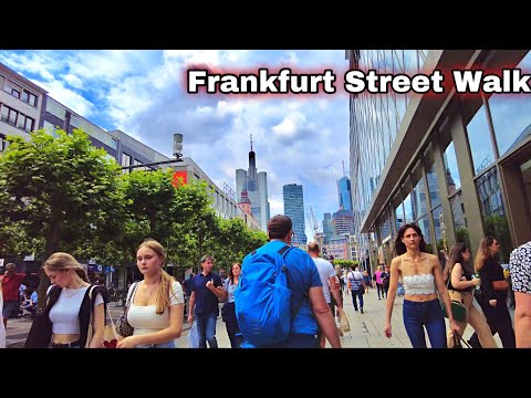 Frankfurt am Main | City Walk | Zeil | Hauptwache | Alemanha 2022 4K