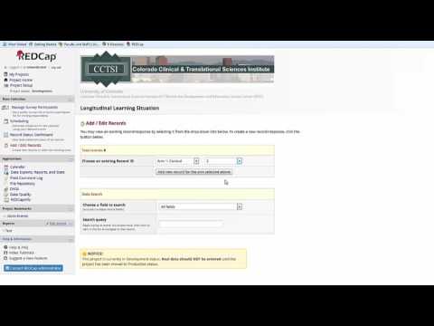 REDCap Surveys and Longitudinal Projects for Data Entry Accounts