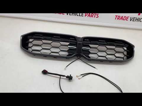 Fits BMW 3 Series G20 G21 LCI 2022- Front Kidney Grilles Gloss Black With LED Light video