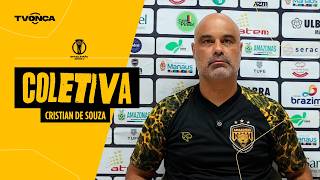 Entrevista coletiva técnico Cristian de Souza (pós-jogo Santa Cruz x Amazonas)