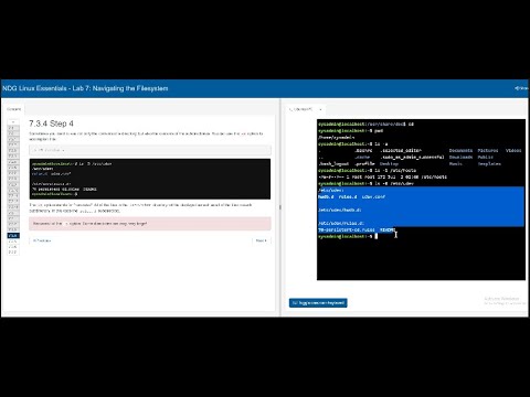Intro to Linux || Cisco Lab7 || Navigating the Filesystem