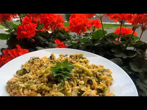 Vezë me presh - Eier mit Lauch/Porree