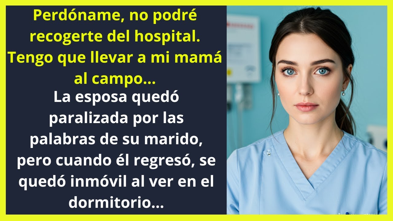 El marido no fue por su esposa al hospital, pero quedó paralizado al ver el dormitorio al volver.