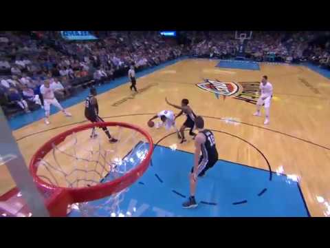 Victor Oladipo's Layup Good  | Spurs vs Thunder | 3.9.17 | 16-17 NBA Season