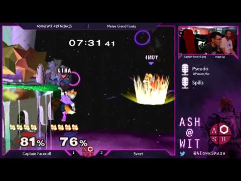 Captain Faceroll (Falco, Fox, Falcon, Sheik) vs. Sveet (Fox) - Melee Grand Finals ASH@WIT 6/26/15