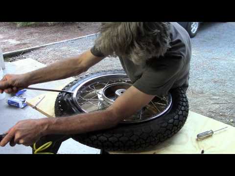 73 Honda CB750 Custom Build Episode 9 - Tires & Tubes