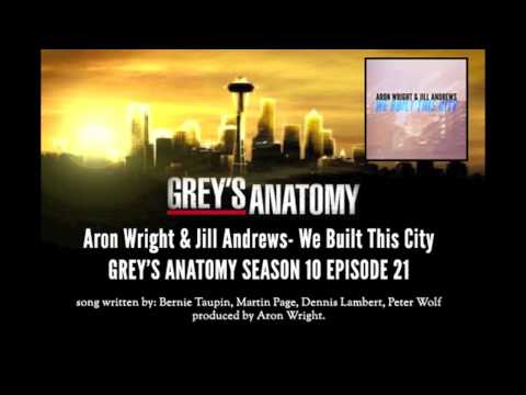 Grey's Anatomy- We Built This City 10x21 Aron Wright & Jill Andrews
