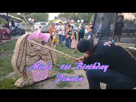 PIÑATA AT MIA'S PARTY