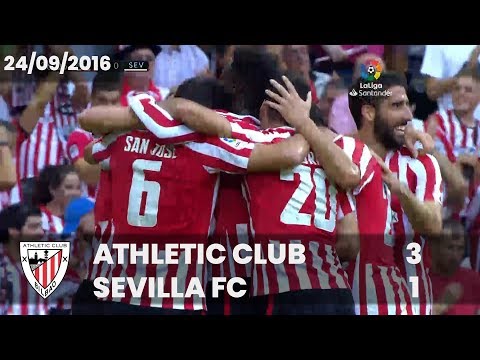 ⚽ FULL MATCH I LaLiga 16/17 I J6.  Athletic Club 3 – Sevilla FC 1