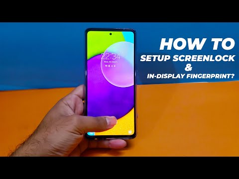 Samsung Galaxy A52 5G - How to Setup Screen Lock,Fingerprint & Face Sensor
