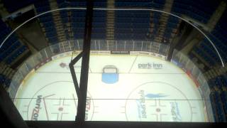 View from above the BOK Center scoreboard