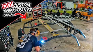Double Kayak Trailer Build | How To Build A Custom Kayak trailer DIY | Kayak Fishing 2023