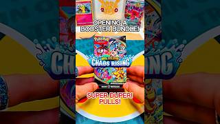 Pokémon CHAOS RISING Booster Bundle OPENING 🔥 SUPER DUPER #pokemon #pokemoncards #pokemontcg #asmr