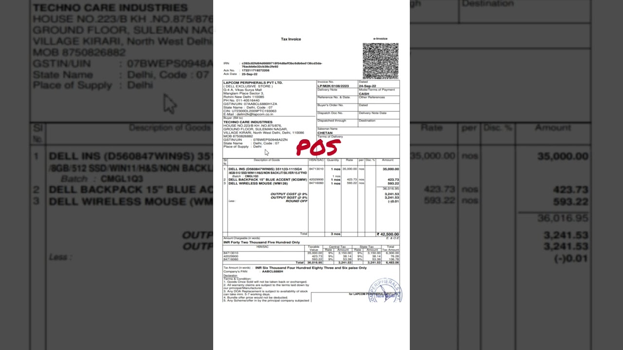 HOW TO VERIFY TAX INVOICE ? #SHORT #taxation #invoice