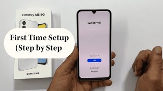 Samsung Galaxy A15 5G - First Time Setup for Beginners
