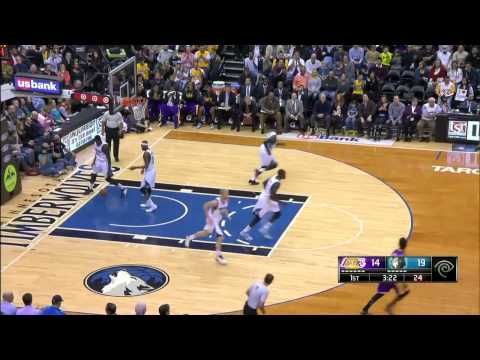 Kobe Bryant in the Lane   Lakers vs Timberwolves   December 14, 2014   NBA 2014 15 Season