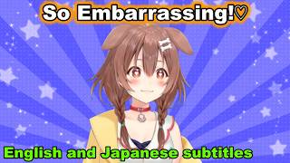 Korone Tries Acting Like Her Old Cutesy Self... Then Gets Embarrassed