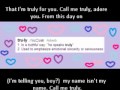 Billy Lawrence- Truly (lyrics)