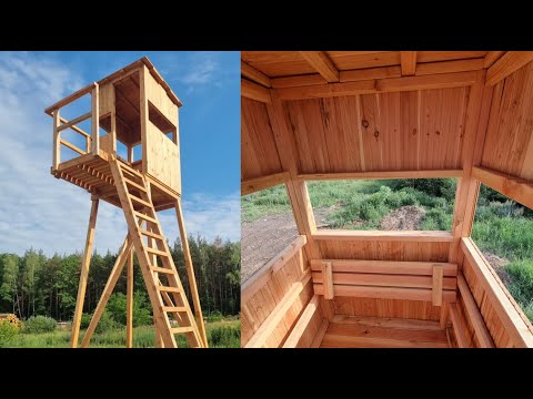 Der OUTLANDER Hochsitz aus Lärche für die Jagd! Aufbauanleitung des Bausatzes! #jagd #waidmannsheil