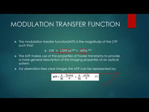 MODULATION TRANSFER FUNCTION
