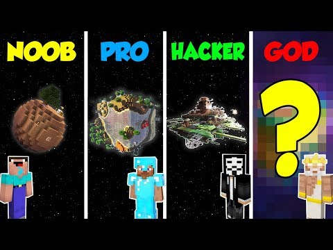 Minecraft NOOB vs PRO vs HACKER vs GOD: SECRET PLANET BASE in Minecraft / Animation