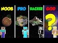 Minecraft NOOB vs PRO vs HACKER vs GOD: SECRET PLANET BASE in Minecraft / Animation