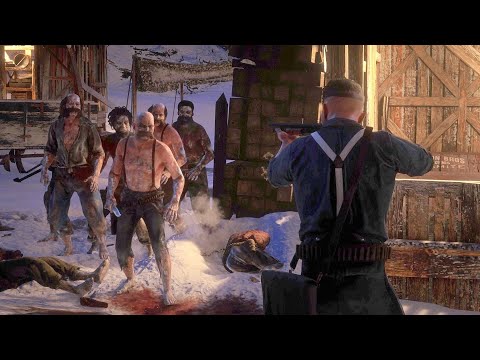 RED DEAD REDEMPTION 2 NPC Wars 7 (US Army vs Night Folk)