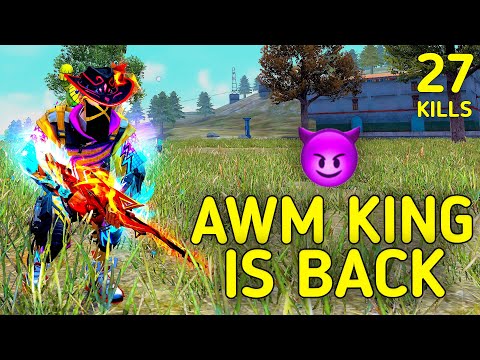 SOLO VS SQUAD || AWM KING IS BACK🔥!!! WITH 2 X AWM DEADLIEST COMBO💀 || 99% HEADSHOT INTEL I5