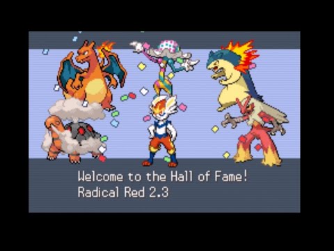 Pokemon Radical Red ( 2.3 a) Mono Fire Elite 4 and Champion