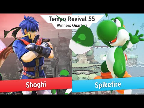 Tempo Revival 55 - Shoghi (Ike) Vs. Spikefire (Yoshi) - Winners Quarters - Smash Ultimate
