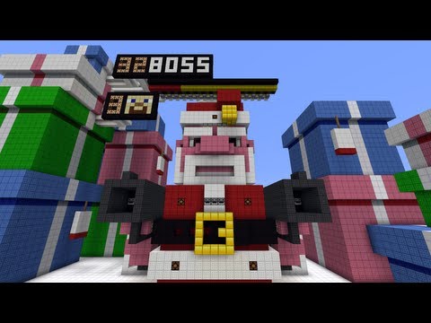 Minecraft Evil Santa Boss Fight