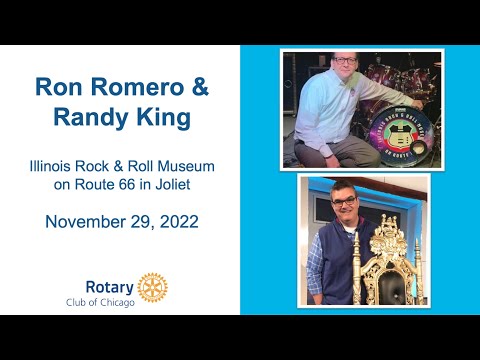 Ron Romero & Randy King, Illinois Rock & Roll Museum on Route 66 in Joliet