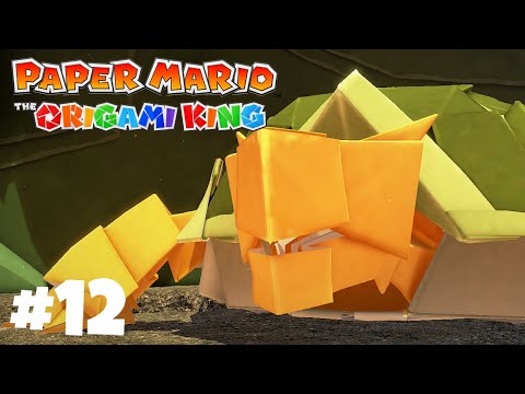 Paper Mario Origami King Gameplay Walkthrough Part 12 Earth Vellumental Boss Fight!