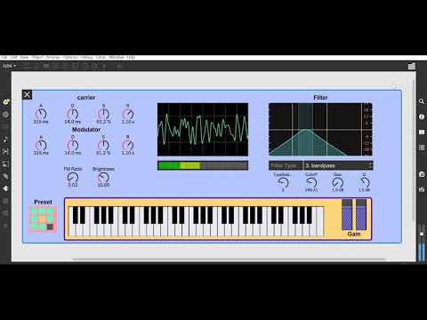 MaxMSP FM Synth demo