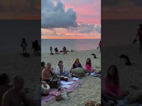 Kirtan at the beach 3 @IbogaDivineHealing