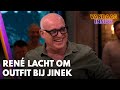 René lacht om outfit bij Jinek: ‘Dat moet je niet aandoen!’ | VANDAAG INSIDE