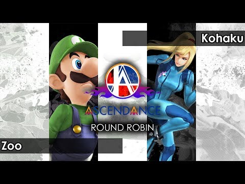 Smash 4: Zoo (Luigi) V BEE | Kohaku (Zero Suit Samus) - Ascendance 60 Tournament SSB4
