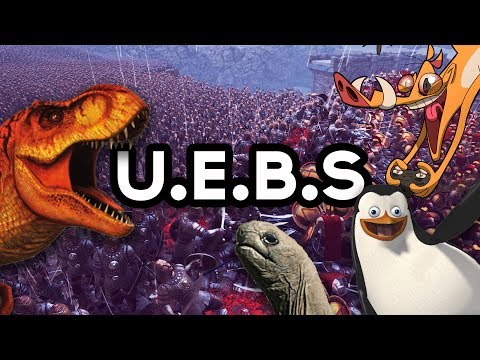 Ultimate Epic Battle Simulator! PENGUIN AND TORTOISE VS TREX!!