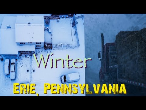 Crazy weather. Highway I-90 View to hometown Erie, Pa. Vlogs |
