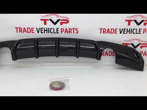 Fits BMW 3 F30 F31 Real Carbon Fibre Bumper Diffuser Dual Exhaust Performance video