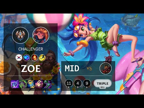 Zoe Mid vs Graves - KR Challenger Patch 11.20