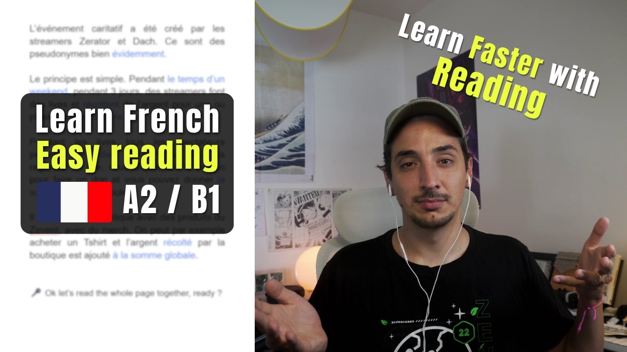 Learn French faster with this easy reading - French comprehensible input #90