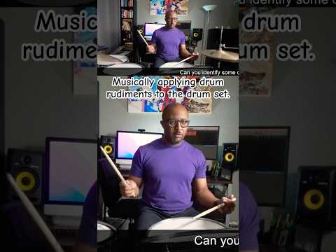 How to Apply Drum Rudiments to the Drum Set #drums #drumlesson