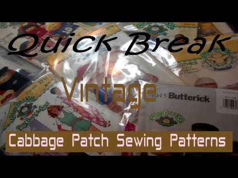 Quick Break Vintage Cabbage Patch Sewing Patterns