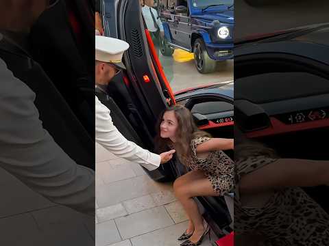 Monaco women getting out of cars #Monaco #supercars #luxury #shorts #millionaire #trending