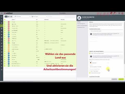 Webfleet erklärt in unter 60 Sekunden -  Lenkzeitregeln richtig konfigurieren