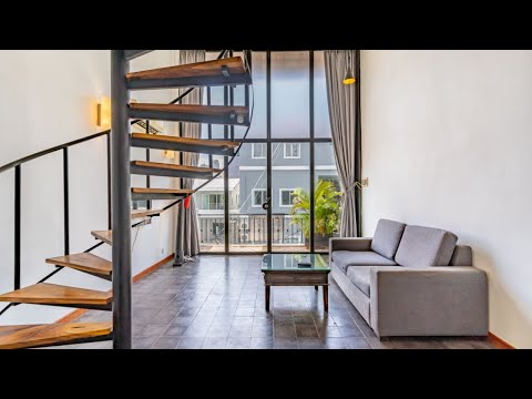 Renovated 1 Bedroom Loft Apartment For Rent - BKK1, Phnom Penh thumbnail