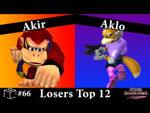 Coinbox 66 - Akir (Donkey Kong) vs Aklo (Fox) Losers Top 12 - Smash Melee